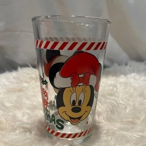 Disney Mickey & Minnie Mouse Glass Cup